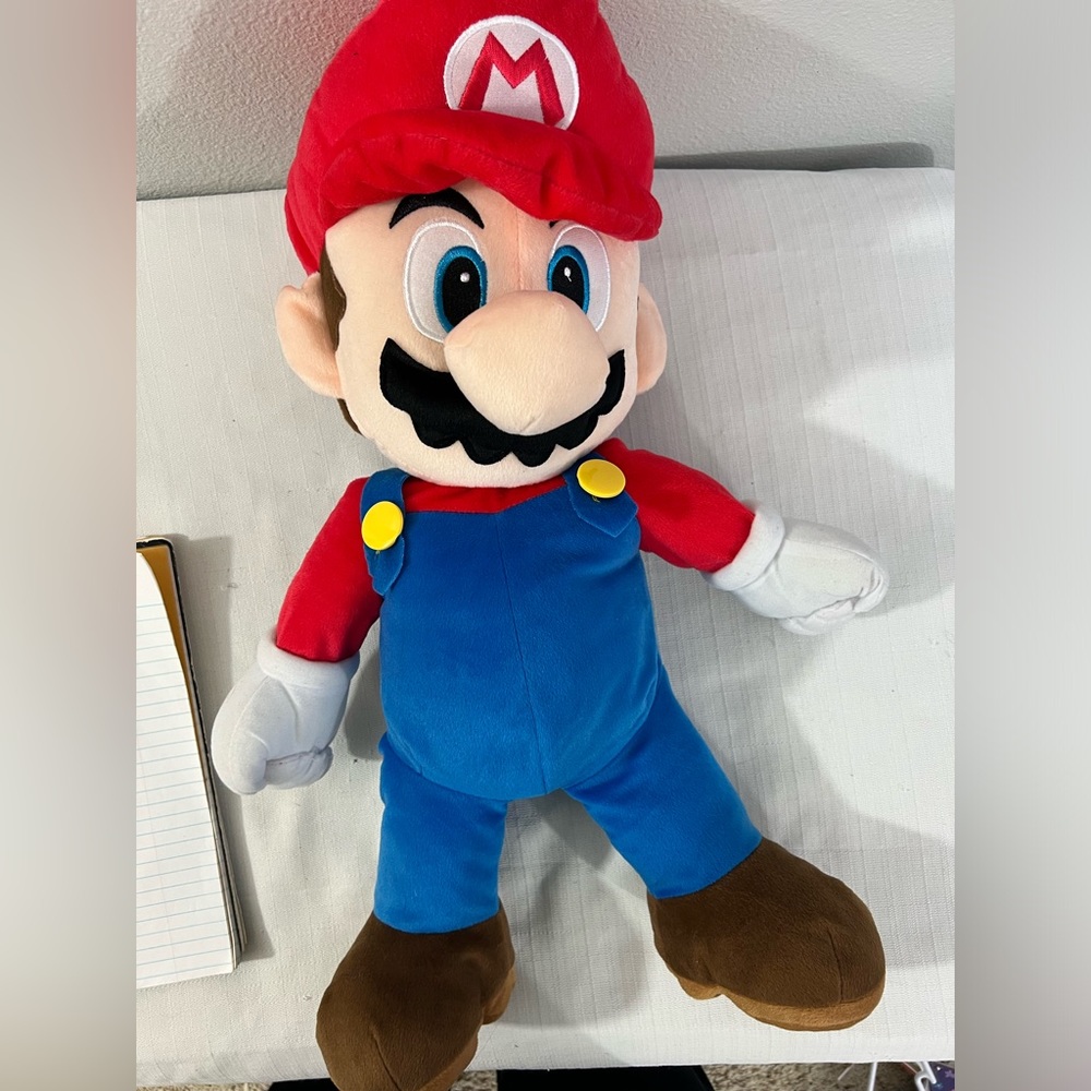 Mario plush 18 in‎ no tags